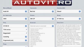 Peste 60.000 de utilizatori de iPhone si iPad folosesc aplicatia Autovit.ro